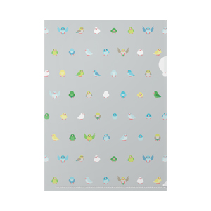 ちみまめマメルリハちゃんクリファイル【まめるりはことり】