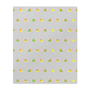 ちみまめコザクラインコちゃんメガネ拭き【まめるりはことり】