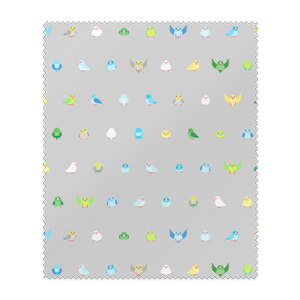 ちみまめマメルリハちゃんメガネ拭き【まめるりはことり】