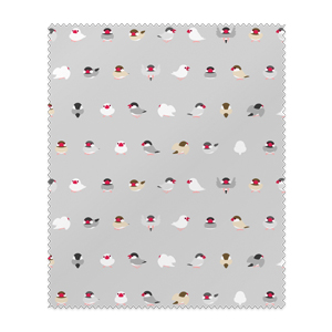 ちみまめ文鳥ちゃんメガネ拭き【まめるりはことり】