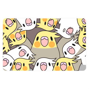 みっちりむっちり過密オカメインコさんICカードステッカー【まめるりはことり】