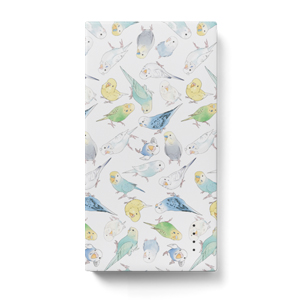 たくさんセキセイインコちゃんモバイルバッテリー【まめるりはことり】