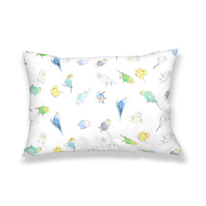 いっぱいセキセイインコちゃん枕カバー【まめるりはことり】