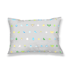 ちみまめマメルリハちゃん枕カバー【まめるりはことり】