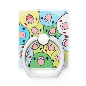 みっちりむっちり過密マメルリハさんスマホリング【まめるりはことり】