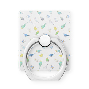 いっぱいセキセイインコちゃんスマホリング【まめるりはことり】