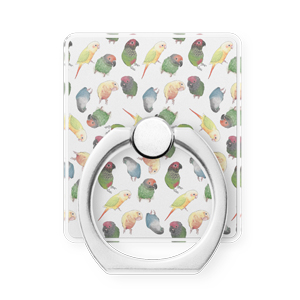 たっぷりウロコインコちゃんスマホリング【まめるりはことり】