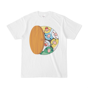 三密です！むちむちマメルリハさんTシャツ【まめるりはことり】