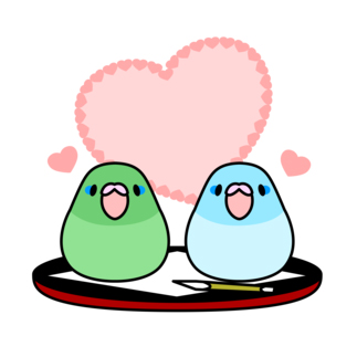 まめ大福マメルリハ【まめるりはことり】