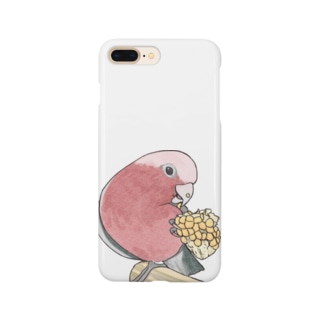 モモイロインコちゃんとトウモロコシ【まめるりはことり】