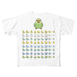 整列セキセイインコ隊【まめるりはことり】