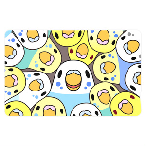 みっちりむっちり過密セキセイインコさんICカードステッカー【まめるりはことり】