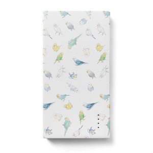 いっぱいセキセイインコちゃんモバイルバッテリー【まめるりはことり】