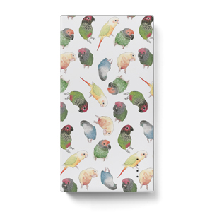 たっぷりウロコインコちゃんモバイルバッテリー【まめるりはことり】