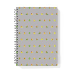 ちみまめコザクラインコちゃんリングノート【まめるりはことり】