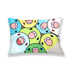 みっちりむっちり過密マメルリハさん枕カバー【まめるりはことり】