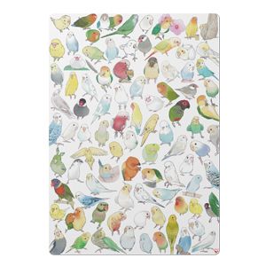 インコオウムまみれ★写真かららくがき下敷き【まめるりはことり】