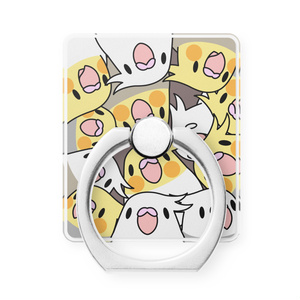 みっちりむっちり過密オカメインコさんスマホリング【まめるりはことり】