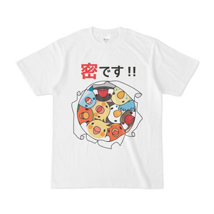 密です！鳥まみれ3密Tシャツ【まめるりはことり】