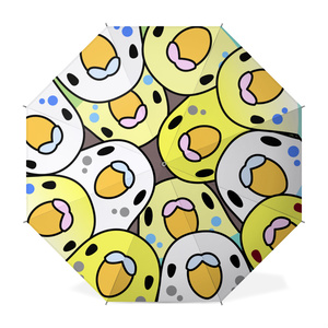 みっちりむっちり過密セキセイインコさん傘【まめるりはことり】