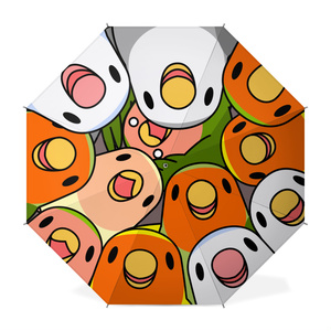 みっちりむっちり過密コザクラインコさん傘【まめるりはことり】