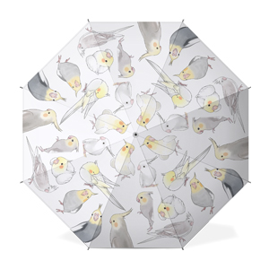 たっぷりオカメインコちゃん傘【まめるりはことり】