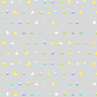 ちみまめセキセイインコちゃん【まめるりはことり】