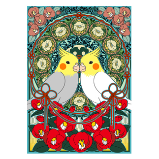 オカメインコ椿【まめるりはことり】