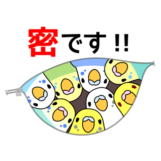密です！セキセイインコさん【まめるりはことり】