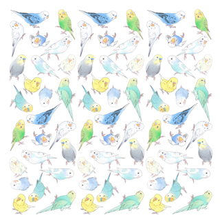 たくさんセキセイインコちゃん【まめるりはことり】